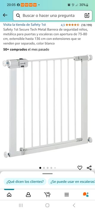 Barandilla escalera safety 73cm x 72cm