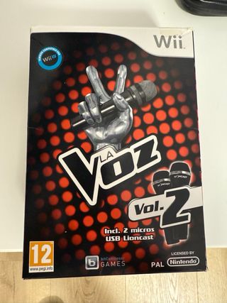 Juego y Microfonos La Voz Wii