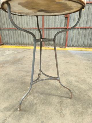 MESA DE FORJA CON MARMOL