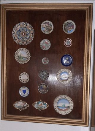 Cuadro de figuras de ceramica/porcelana