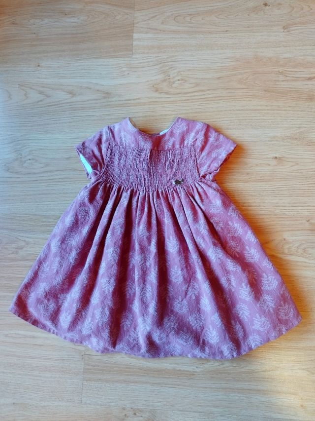 Vestido panel abeja rosa