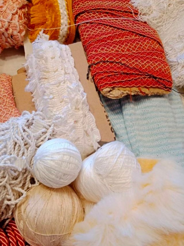 género mercería blonda flecos cintas +4kg 