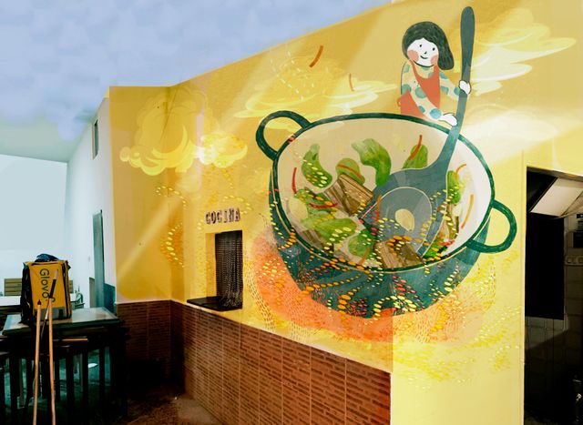 DIBUJO PARED graffitis pintor mural diseño pintura