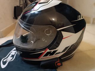 Casco HJC FG ST bolt con intercomunicador