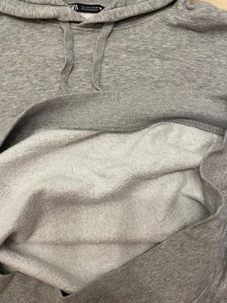 Sudadera gris de zara