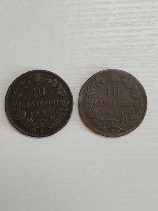 Monete antiche Umberto I 