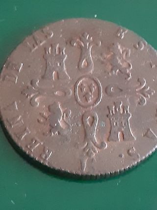 Moneda de 8 maravedís de 1844