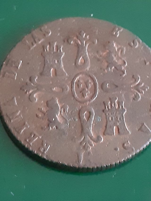 Moneda de 8 maravedís de 1844