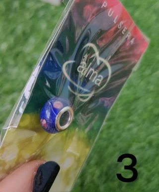 Abalorios colores pulsera cadena