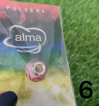 Abalorios colores pulsera cadena