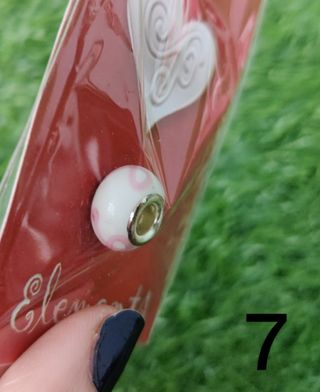 Abalorios colores pulsera cadena