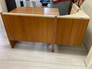 Mesa y banco esquinero