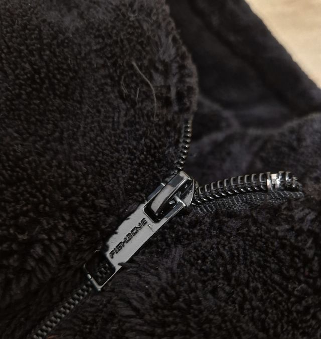 Giacchetto peloso y2k nero taglia S