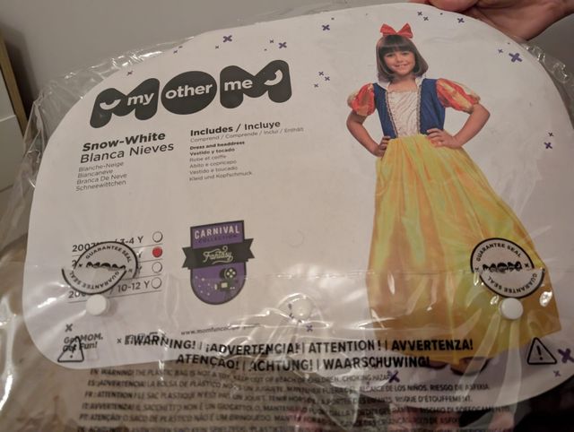 Disfraz Blancanieves niña