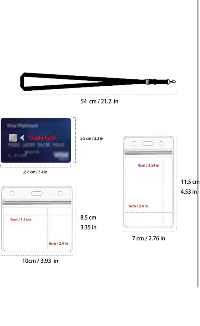 Porta tarjeta de llavero Dos unidades