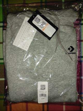 SUDADERA CONVERSE GRIS "" S ""