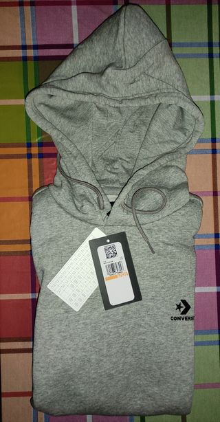 SUDADERA CONVERSE GRIS "" S ""