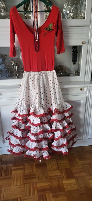 Traje de flamenca niña 12 /14 años