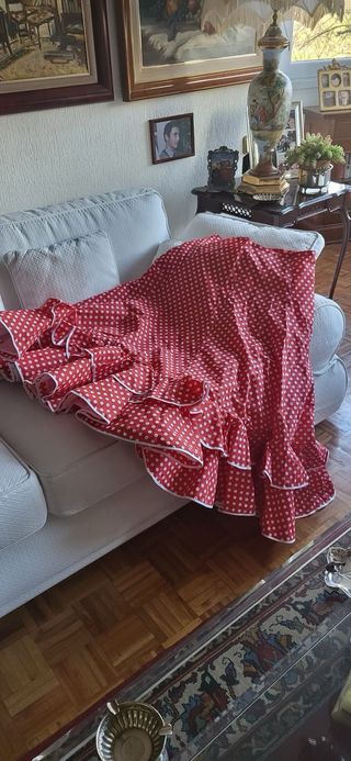 Traje de flamenca niña 12/14 años 