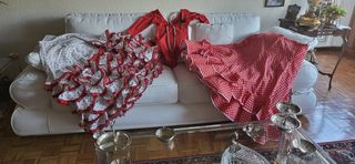 Traje de flamenca niña 12/14 años 