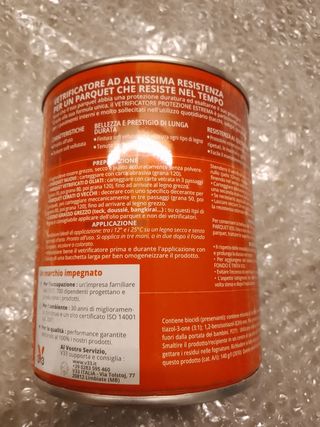 Vernice vetrificatore parquet