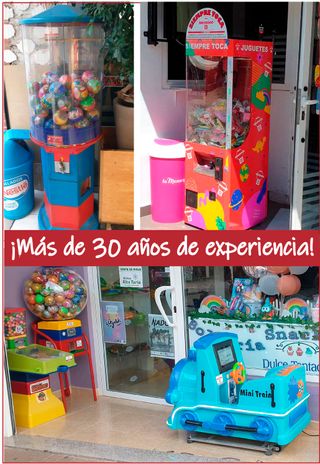 Instalación máquinas de bolas vending infantil