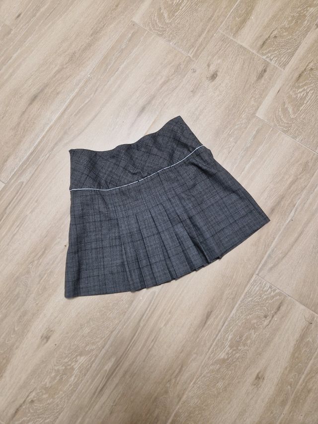 Minigonna y2k grigia