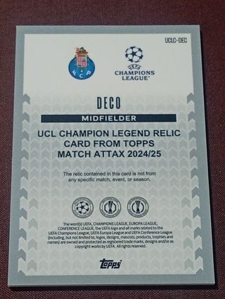 UCLC relic legend DECO PORTO OPORTO PORTUGAL TOPPS