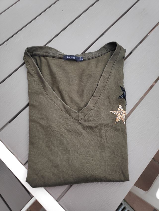 Camiseta S Bershka manga corta