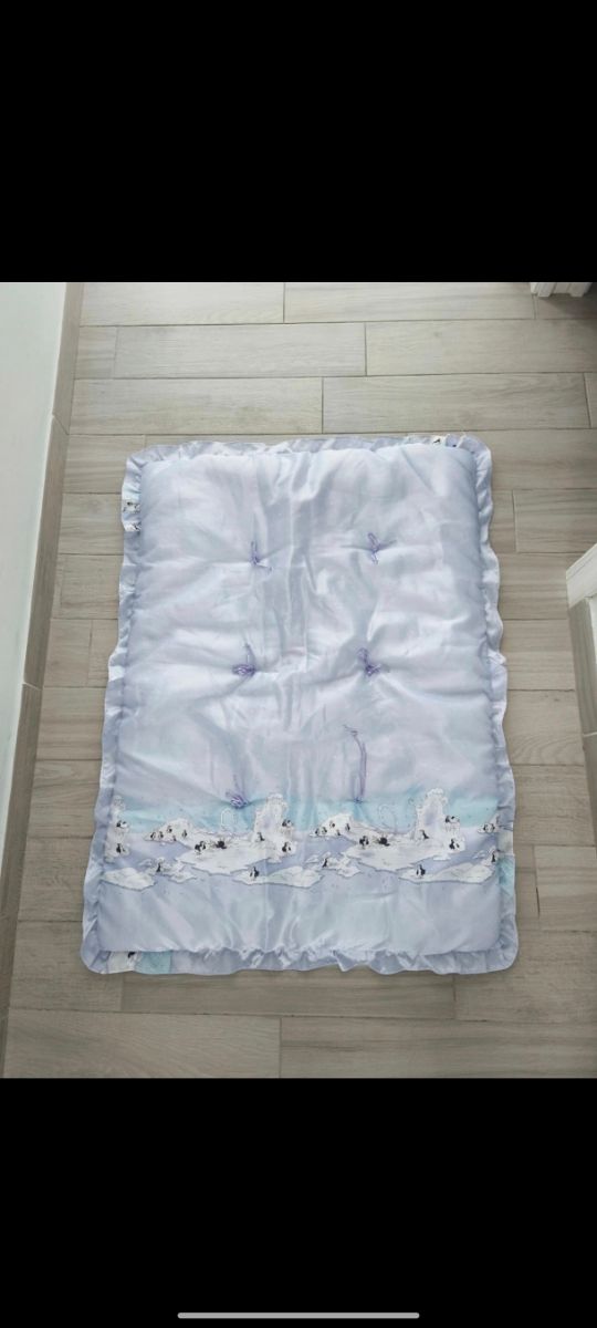 Paracolpi culla e trapuntina abbinata