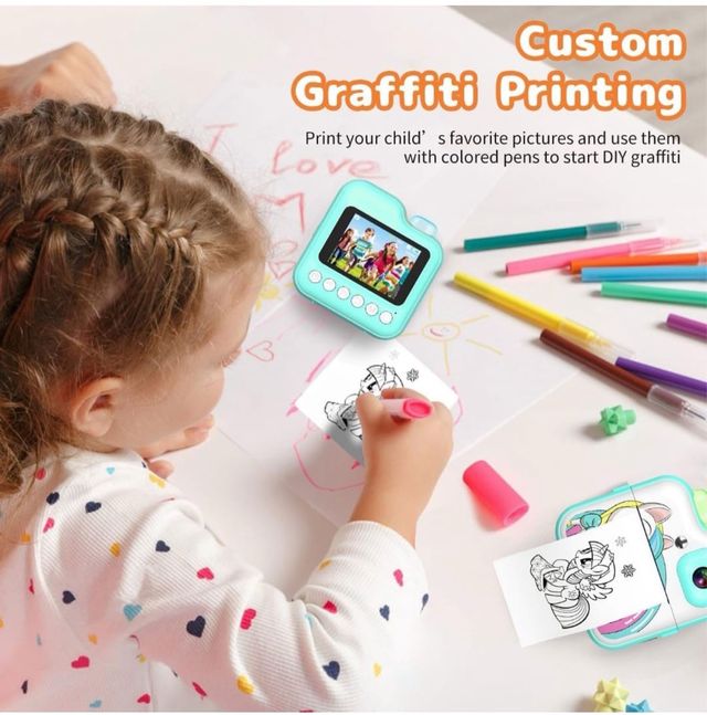 Fotocamera istantanea Unicorn per bambini