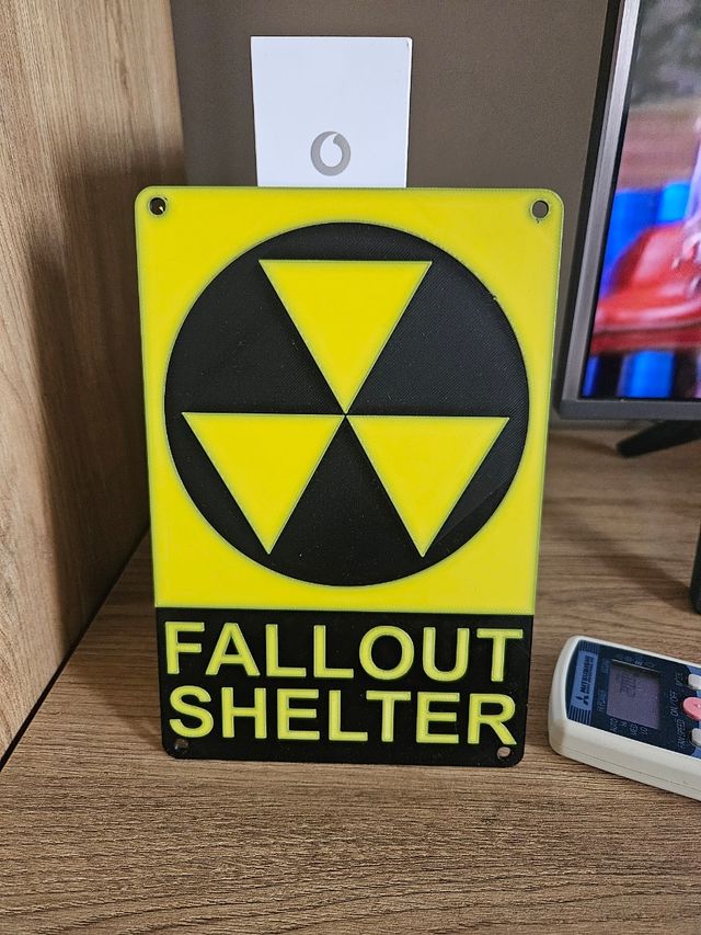 Placa bunker juego Fallout