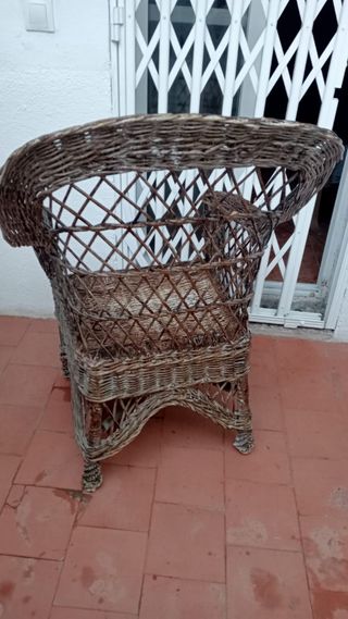 Sillón de Mimbre .
