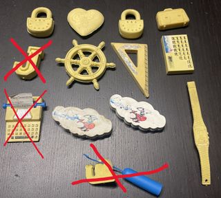 Gomme Mulino Bianco anni '80 Set 3