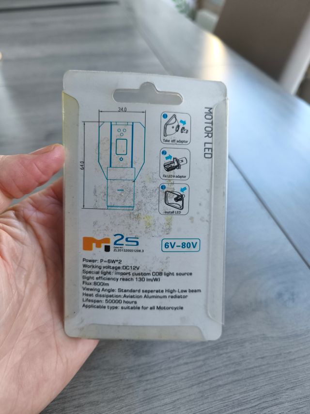 Motorcycle led headlight