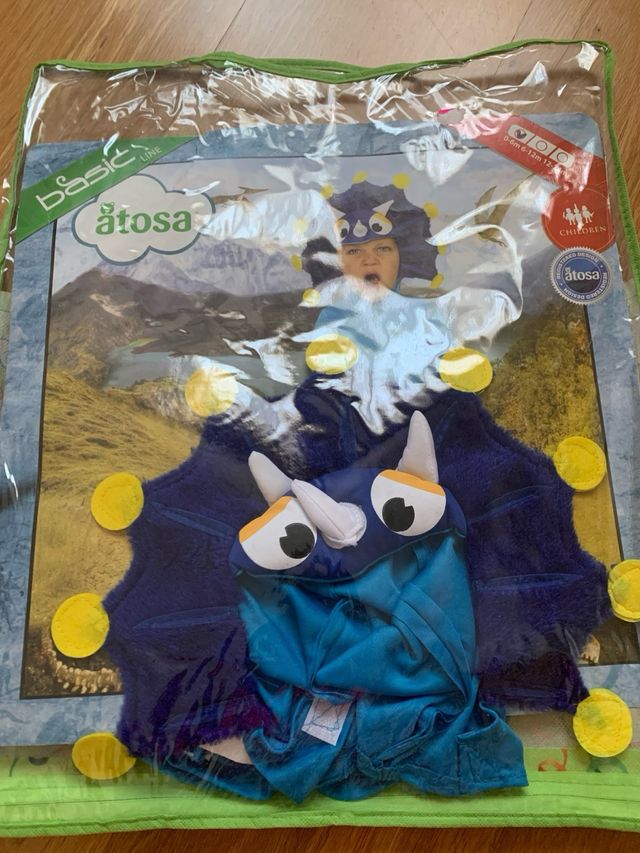 Disfraz bebe dinosaurio