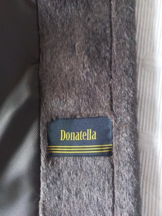 CHAQUETON SEÑORA MARRON EFECTO PIEL TALLA MEDIANA