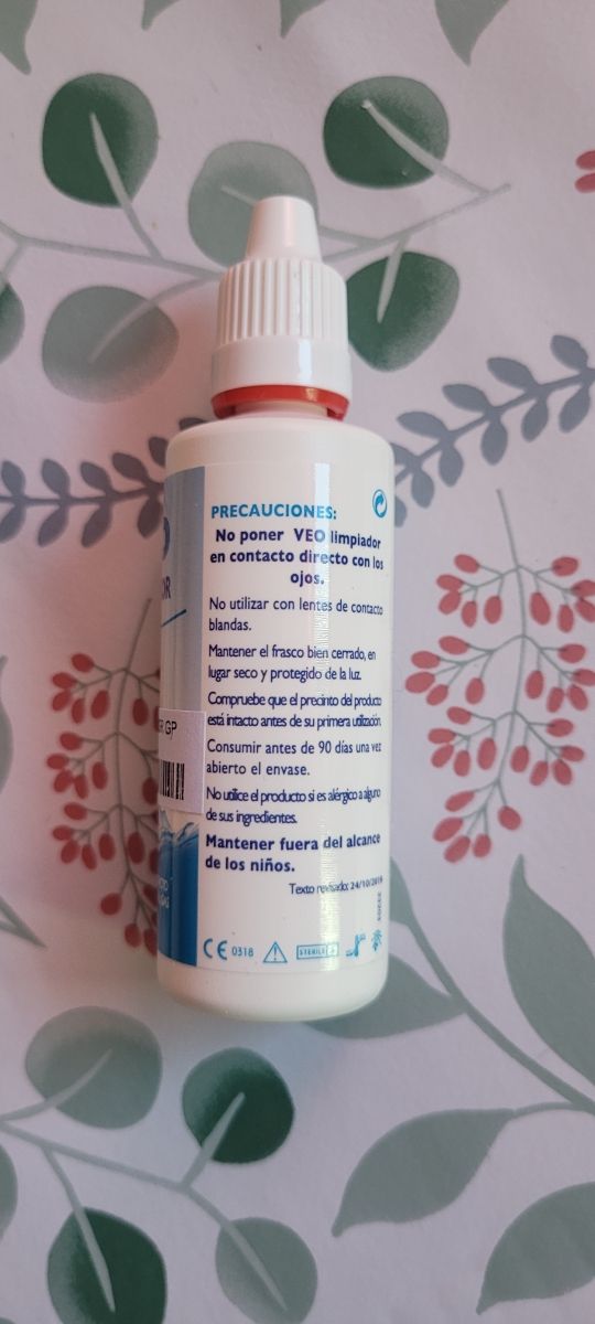 Veo limpiador lentillas rígidas 