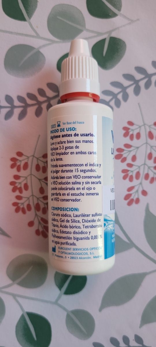 Veo limpiador lentillas rígidas 