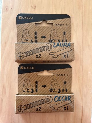 Piezas para adaptar patines oxelo