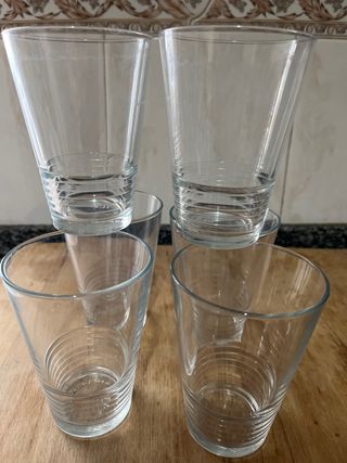 12 vasos vidrio Ikea