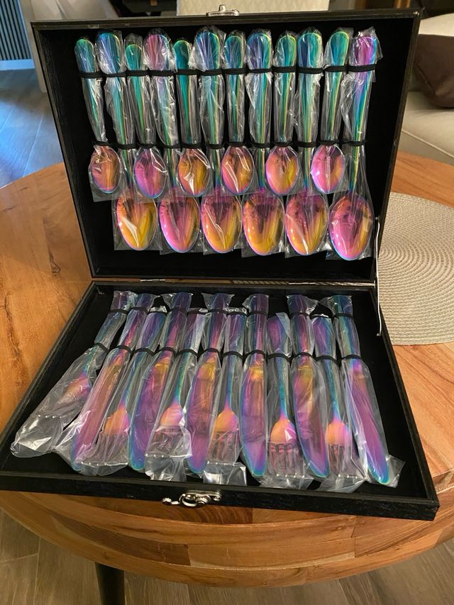 Cuberteria arco iris