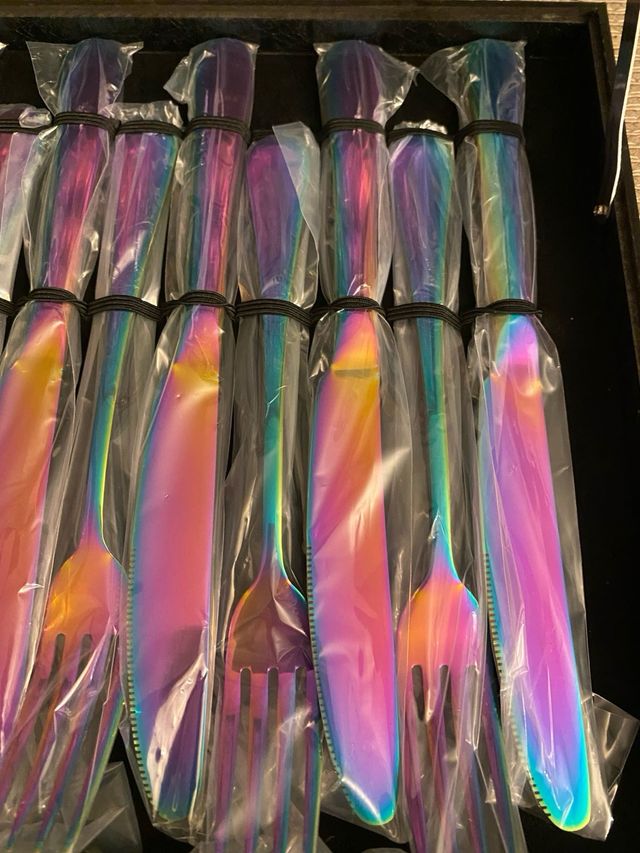 Cuberteria arco iris