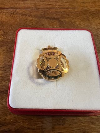 PIN DEL REAL MADRID EN ORO Y DIAMANTES 1967