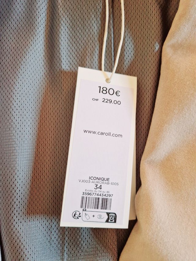 Blazer terciopelo beige