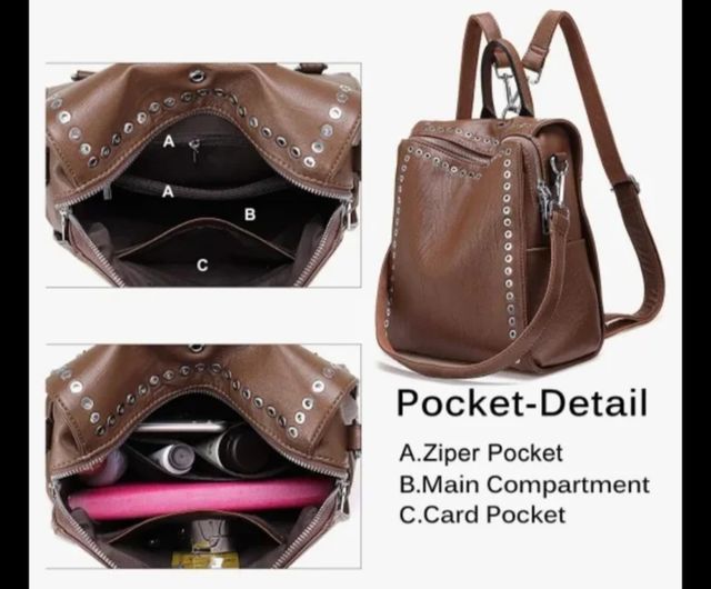 Mochila nueva marrón muy bonita HOY