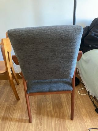 Sillon madera tapizado