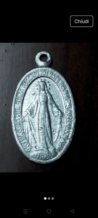 Nr. 2 medagliette religiose vintage.