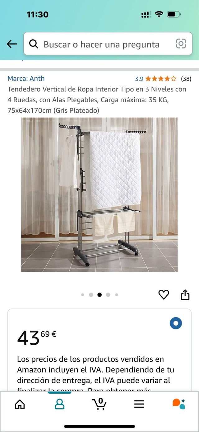 Tendedero extensible plegable