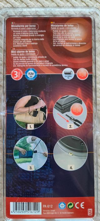 Alarma de seguridad portátil 